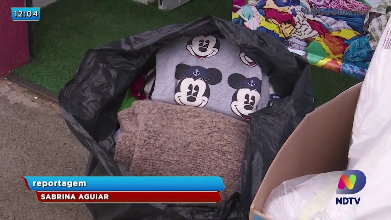 Campanha do Agasalho: Drive thru de doações do JEC foi na toca do coelho