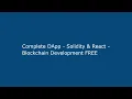 Complete DApp - Solidity React