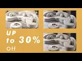 Modern 7-Seat Sofa Round Sectional Velvet Upholstered with Ottoman Pillows - homary com
