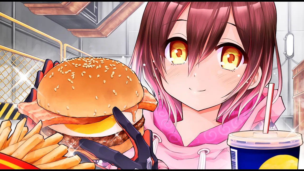 【Eat Time】朝は黙って月見バーガーでしょっ☆【ホロライブ/ロボ子さん】