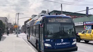 MTA 2024 New Flyer XE40 CHARGE NG on the Bx13 to Washington Hts G W Bridge