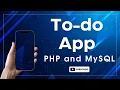 Todo App using PHP and MySQL