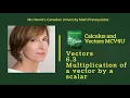 Vectors 6 3 Multiplication of a vector by a scalar