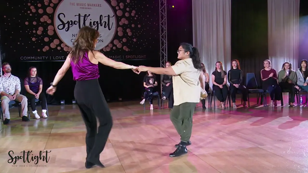 Spotlight New Year's Celebration 2023 Novice Jack & Jill - Elaine Dimal & Melissa Luther