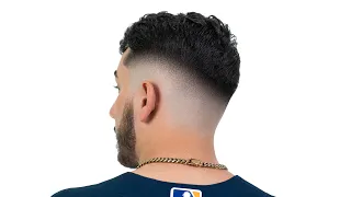 SUPER BLURRY MID FADE COMBOVER HAIRCUT TUTORIAL