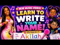 I Can Write My Name Motivational Name Writing Song for Kids 3-6 years old