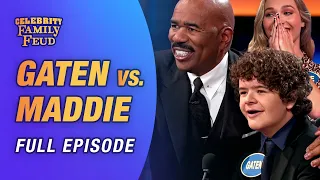 gaten matarazzo vs maddie ziegler full episode celebrity family feud