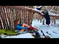 Lagu Beautiful Girl Faces a Brutal Snowstorm — Solo Bushcraft Shelter Built Between Trees ❄️🔥 p.2