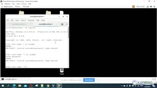Oracle Developer Days command sqlplus as sydba issue