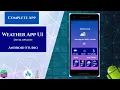 Weather App UI Design in Android Studio