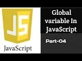 JavaScript Tutorial In Hindi Global variables in JavaScript Part-04