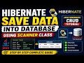 Hibernate Save Data into Database Using Scanner Class Java Hibernate CRUD Tutorial Oracle Dat