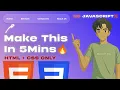 How to Create a Glassmorphism Navigation Bar with HTML CSS Modern UI Design