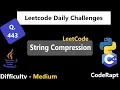 String Compression Q 443 Python C Java LeetCode Daily Challenge