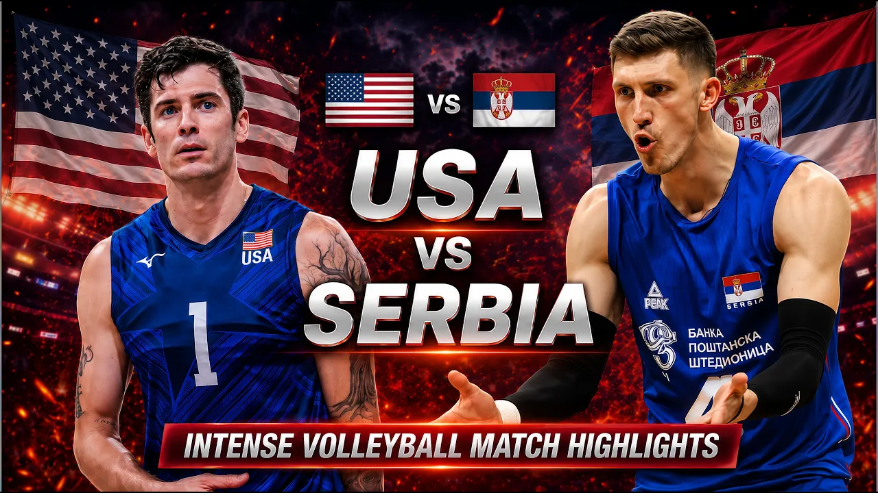 USA vs Serbia Epic Volleyball Highlights | Men's VNL 2026