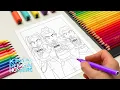K-Pop Demon Hunters New Coloring Pages How to Coloring Rumi Zoey Mira Eating Ramen