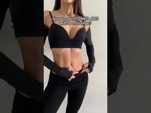 massage technique that makes abs visible🤍✨ #abs #massage