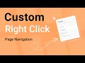 How to detect right click on website Right click page navigation CSS and JS coding tutorial