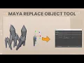 Maya replace object tool and make instances