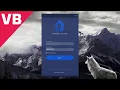 Login Cap 1 Design Login Form Transparent Modern Plane and Circular Button WinForm VB