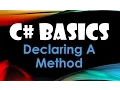 43 C Basics Beginner Tutorial Declaring A Method
