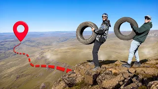 Tires Vs Mountain! Closest To The Pin Wins
