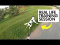 Real UNEDITED Training Walk With a REACTIVE Dog