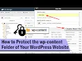 How to Protect the wp-content Folder of Your WordPress Website