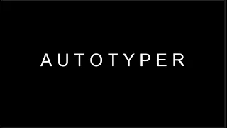 Simple autotyping program made with python