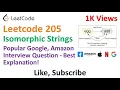 Leetcode 205 Isomorphic Strings