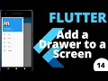 Add a Drawer to a Screen Flutter Tutorial Flutter for Beginners