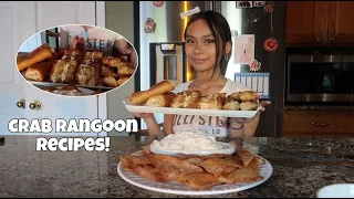 TRYING CRAB RANGOON RECIPES!!