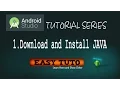 1 Download And Install JAVA Android Studio Tutorials Beginners 2016