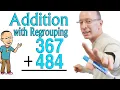 EASY MATH Adding 3-Digit Numbers With Regrouping - Maths