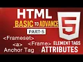 HTML Tags Explained Part 5 Frameset Frame And Anchor Tag Tutorial