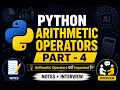Python Arithmetic Operators Explained in Hindi Python AI Coding Background Tutorial