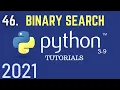 Python 3 9 Tutorials Binary Search In Python Python For Beginners Python Tutorial
