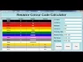 How to Create a Resistor Colour Code Calculator in Python - Part 1 of 3