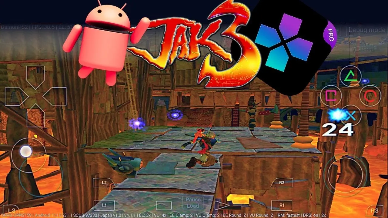 Jak 3 (III) - PS2 Emulator Android Gameplay - DamonPs2 PRO - Jak 3 (III) APK Mobile - 2022