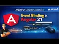 Event binding in Angular 21 Data Binding in Angular 21 Tutorials in Hindi