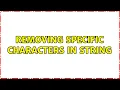 Ubuntu Removing specific characters in string