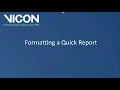 Nexus 2 tutorial - Quick Reports