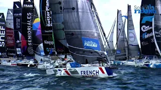 Sailing WoW La Solitaire du Figaro (ENGLISH Subs) Leg 2 Start Lorient and Loick Peyron on the course
