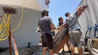 S2E32 test-hanging and painting the rudder