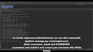 Python django creating superuser