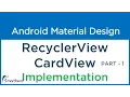 2 Android Recycler View with Card View example Implementation Flexible ListView