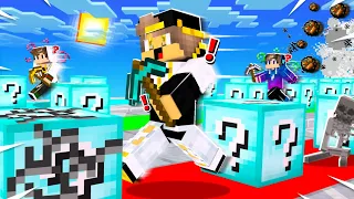 ماين كرافت سباق بلوكات حظ الدايموند الاسطورية Lucky Block Race 