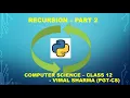 Recursion - Part 2