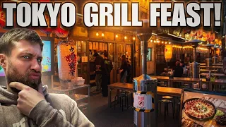 Insane Tokyo Food Spread at a Local Restaurant Skewers Pork Belly More