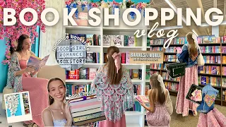 SPRING book shopping vlog barnes trip romance bookstore book haul more